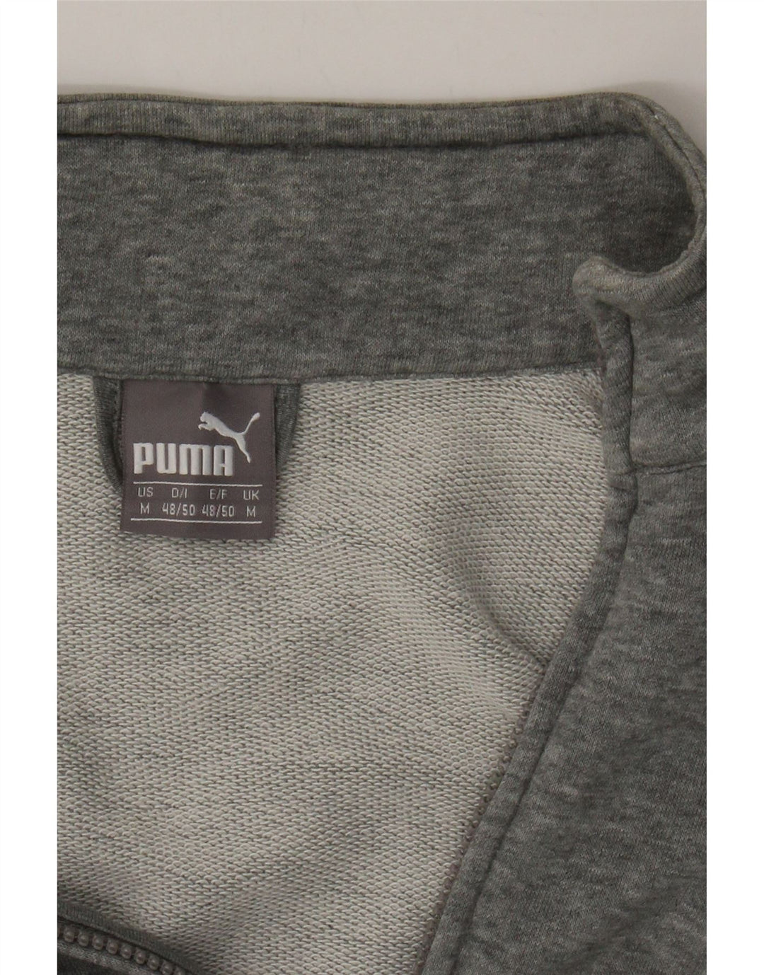 PUMA Mens Tracksuit Top Jacket Medium Grey Cotton Vintage Puma and Second-Hand Puma from Messina Hembry 