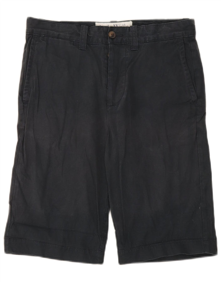 Jack Wills Womens Chino Shorts W28 Medium Navy Blue Cotton