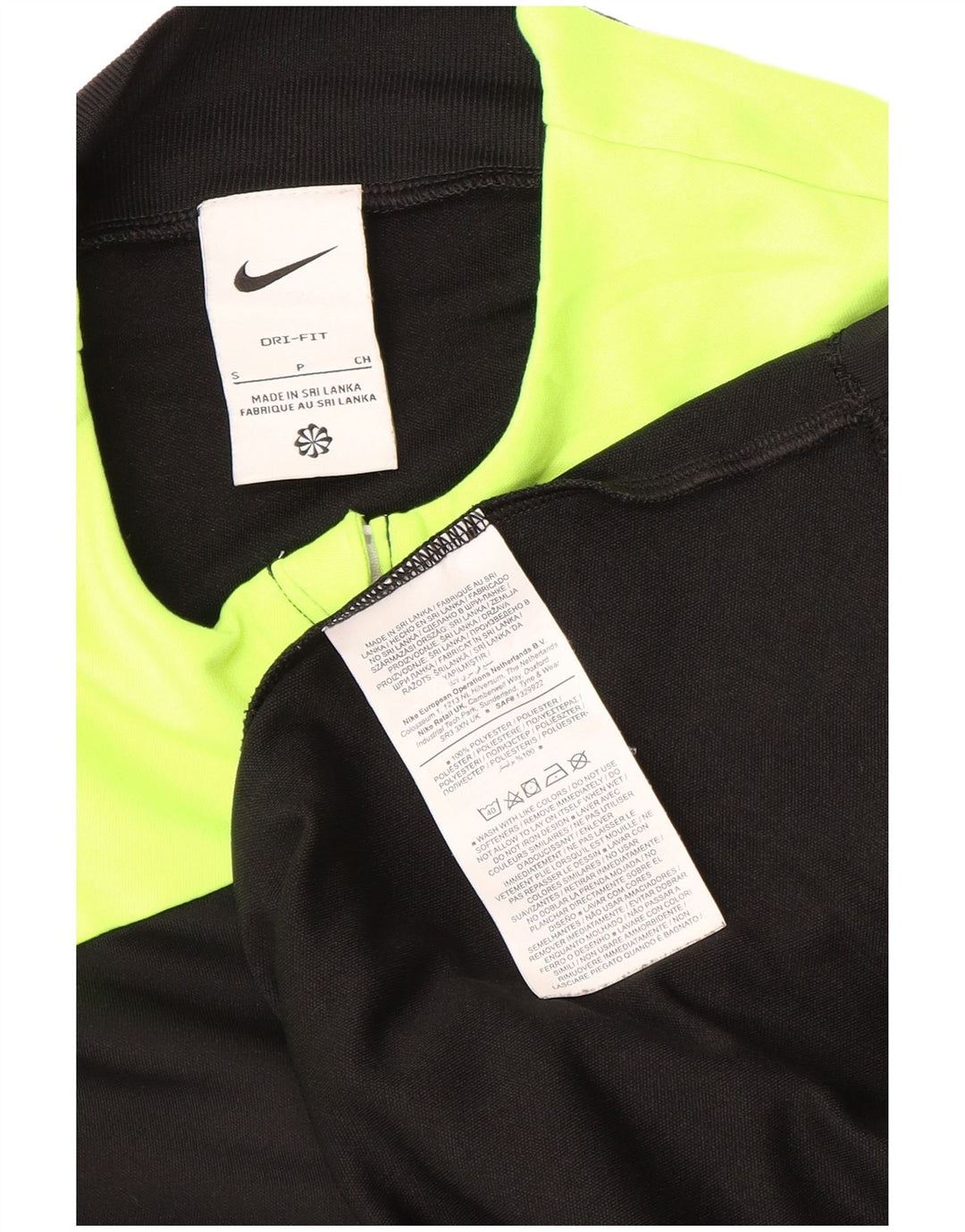Nike Hommes The FA Referee Graphic Haut à manches longues Petit Noir Colorblock