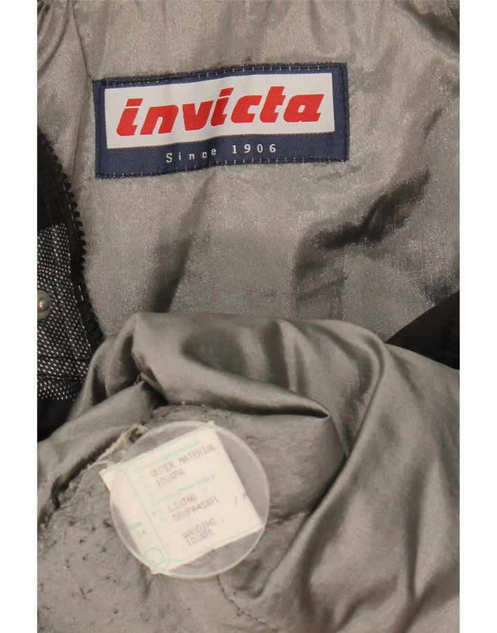Invicta Womens Graphic Windbreaker Jacket UK 14 Large Black Colourblock