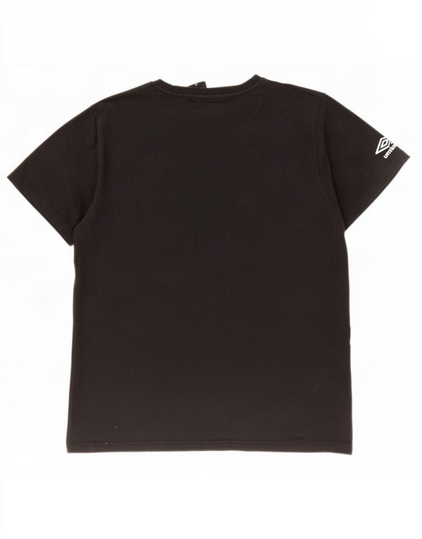 Umbro Mens Graphic T-Shirt Top Large Black Cotton