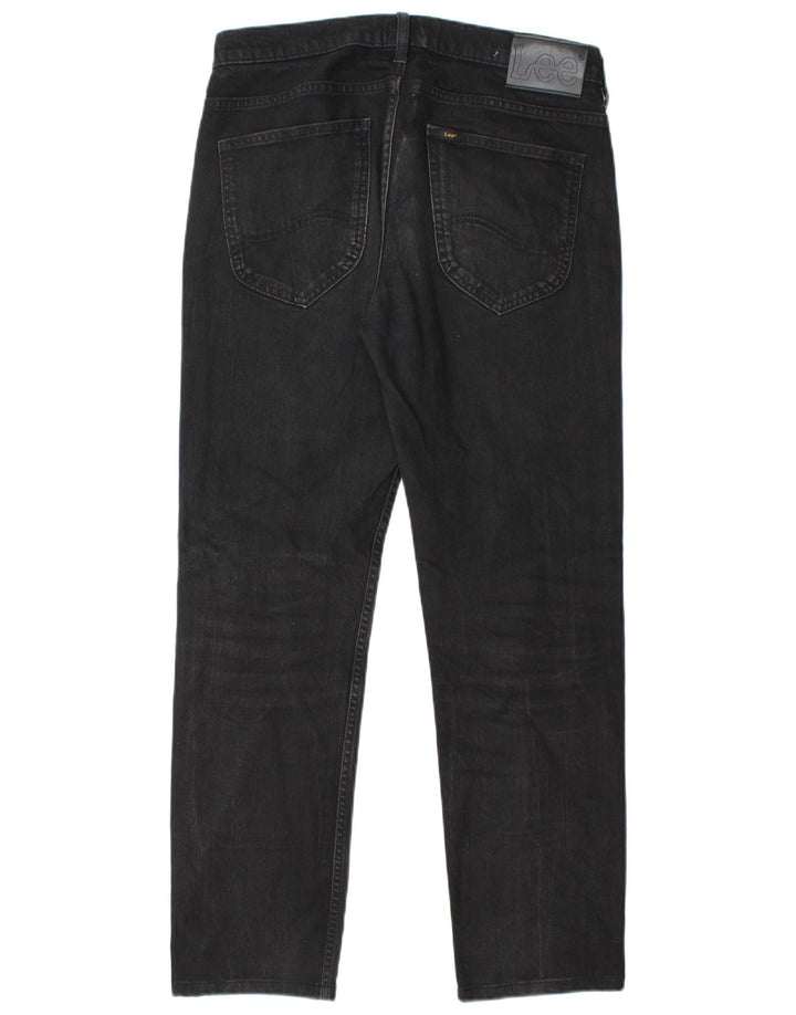 LEE Mens Powell Slim Jeans W32 L30 Black Cotton