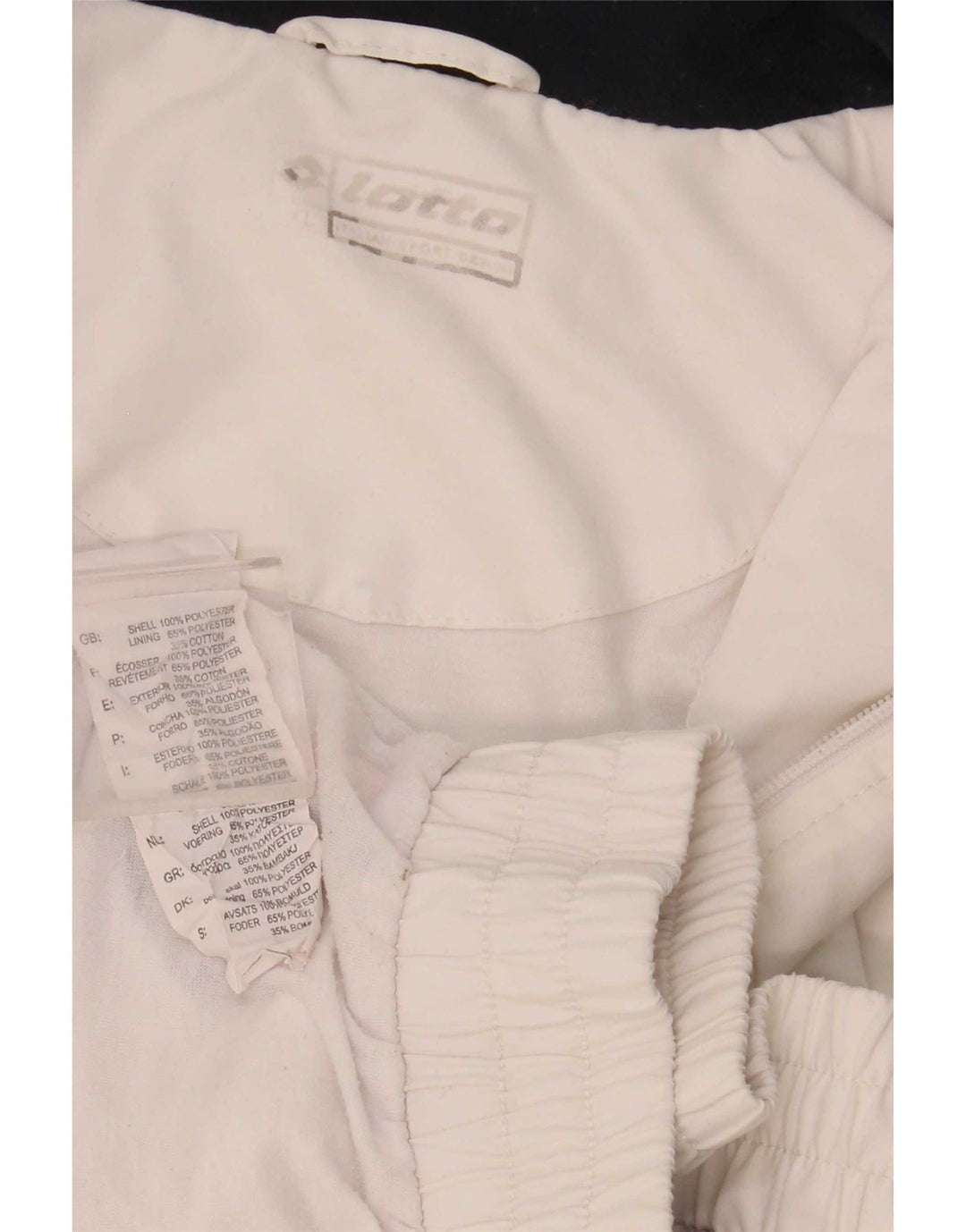 Lotto Veste de survêtement pour homme XL Blanc Colorblock Polyester