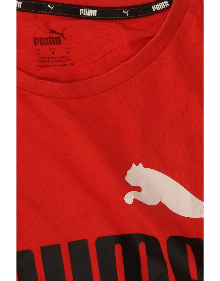 Puma Mens Graphic T-Shirt Top Medium Red