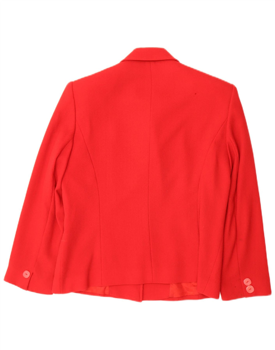VINTAGE Womens 2 Button Blazer Jacket UK 12 Medium Red