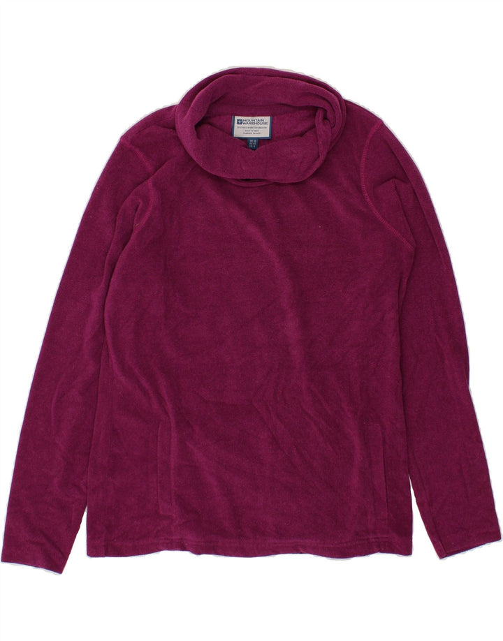 MOUNTAIN WAREHOUSE Womens Roll Neck Sweatshirt Jumper UK 12 Medium  Purple Vintage Mountain Warehouse and Second-Hand Mountain Warehouse from Messina Hembry 