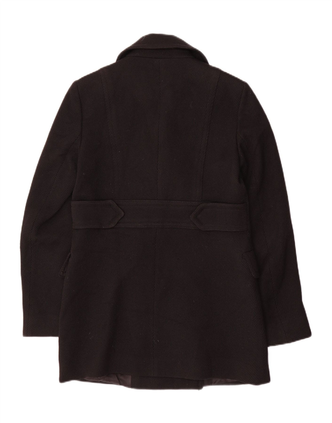 Dwurzędowy płaszcz damski Massimo Dutti EU 38, mała, czarna wełna