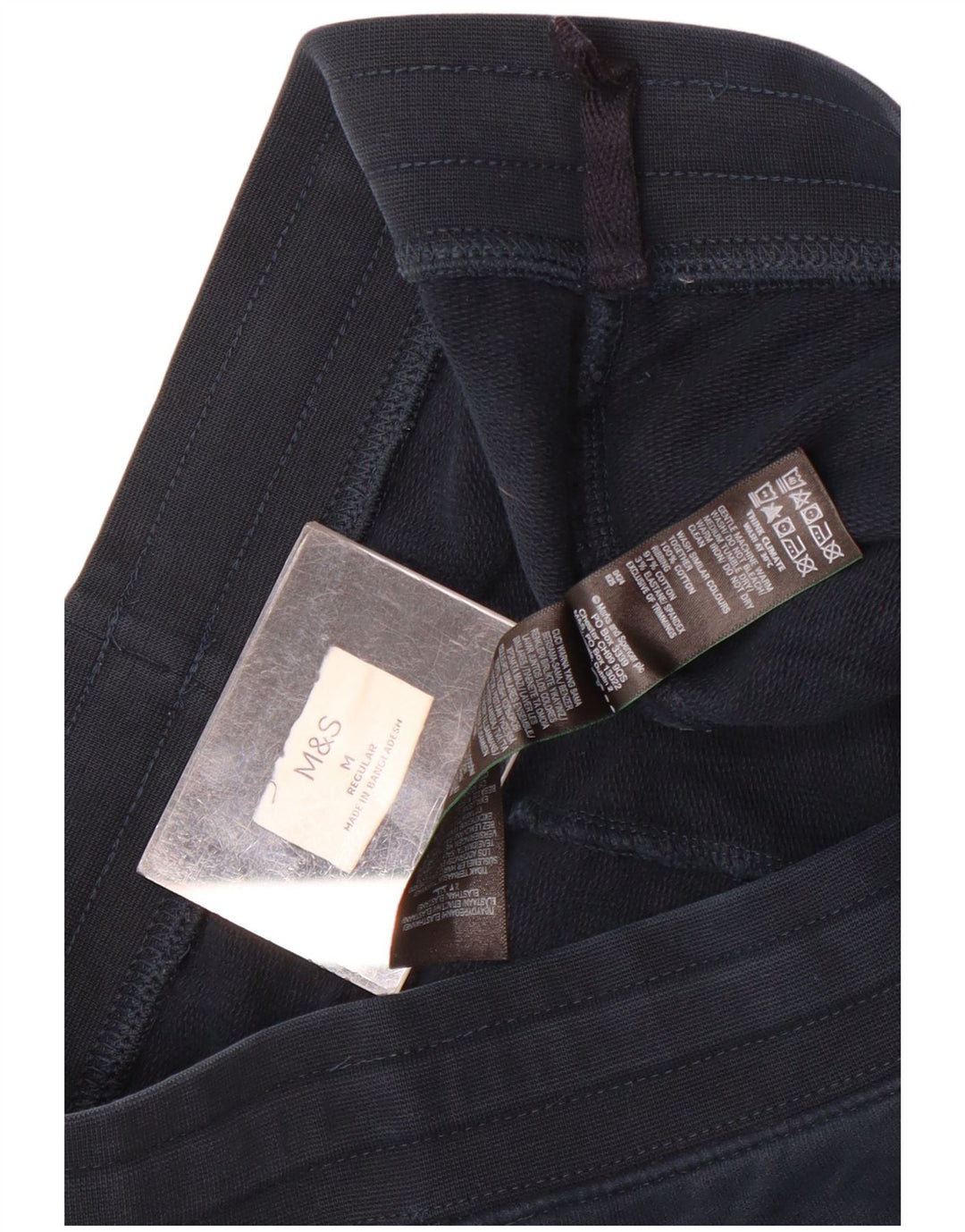 Marks & Spencer Herren-Sportshorts, mittelgroß, Marineblau, Baumwolle
