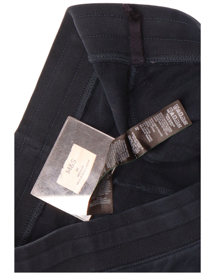 Marks & Spencer Herren-Sportshorts, mittelgroß, Marineblau, Baumwolle