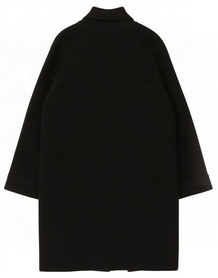 STIZZOLI Abrigo de doble botonadura para mujer UK 46 Grande Negro