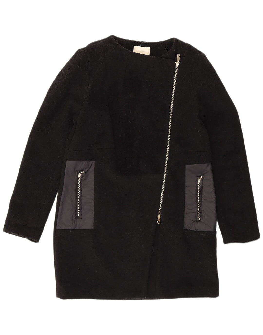 Gas Damen Mantel IT 42 Medium Schwarz