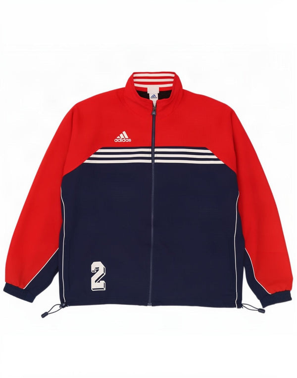 Ανδρική φόρμα Adidas Loose Fit Top Jacket UK 44/46 Large Red Colourblock
