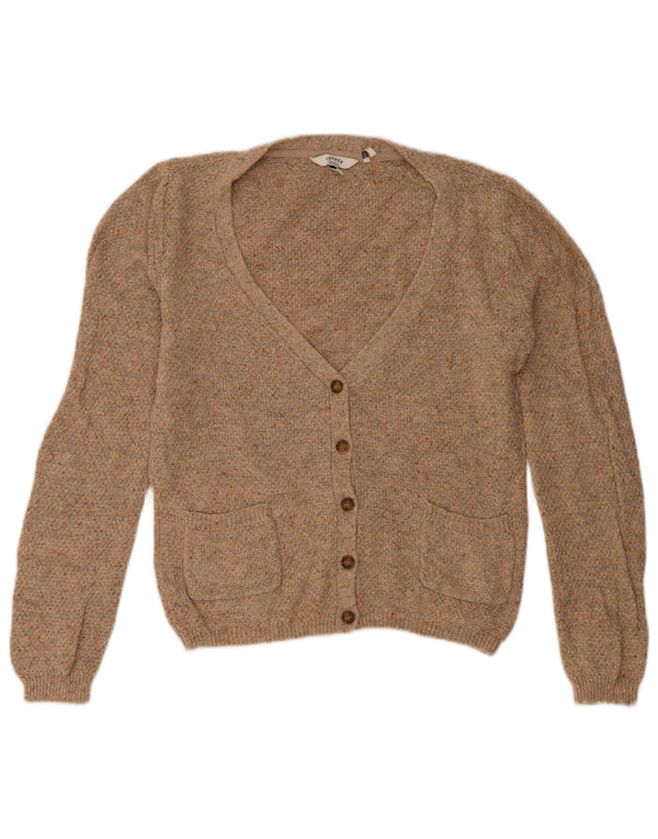 Pulover cardigan pentru femei Fat Face UK 10 Bumbac maro mic