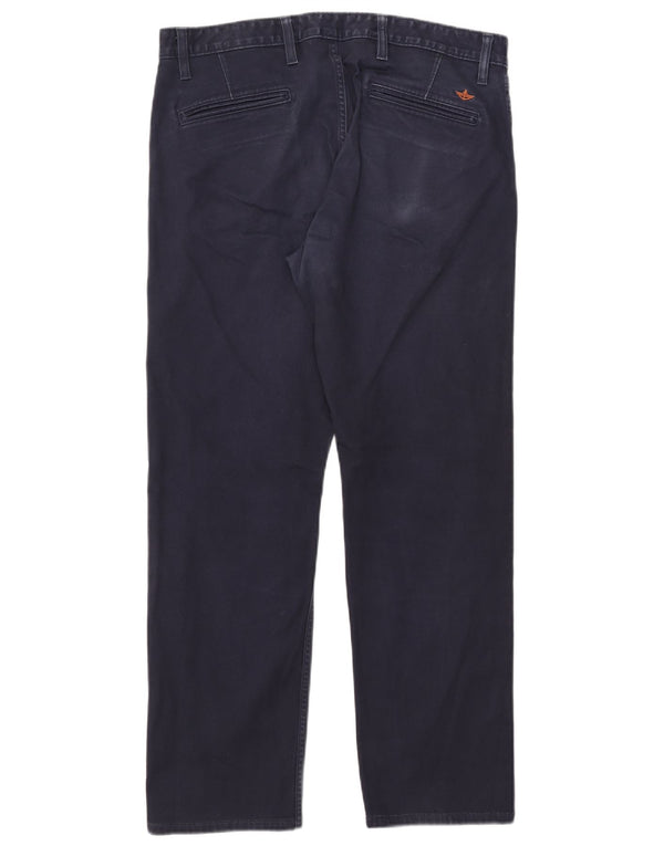 Dockers Straight Chino-bukser til mænd W34 L28 Marineblå bomuld