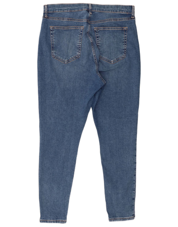 Topshop Womens Jamie Skinny Jeans UK 16 Large W30 L26 Blue Cotton