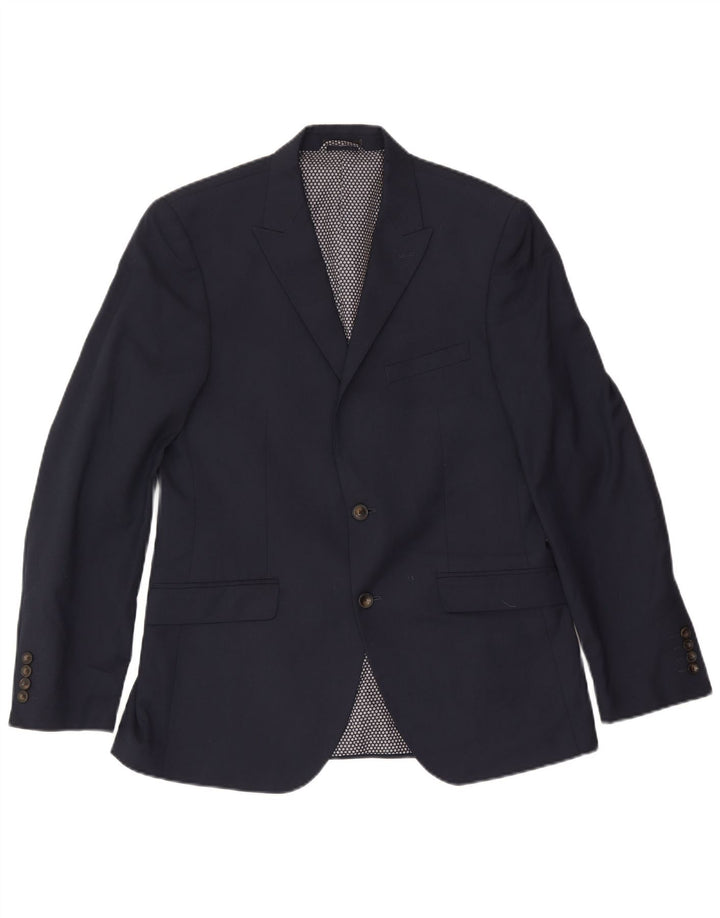 Giacca blazer a 2 bottoni da uomo Marks & Spencer UK 40 medio blu navy