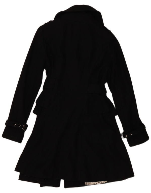 Guess Damen-Prinzessinnenmantel UK 12 Medium Black Wool Classic