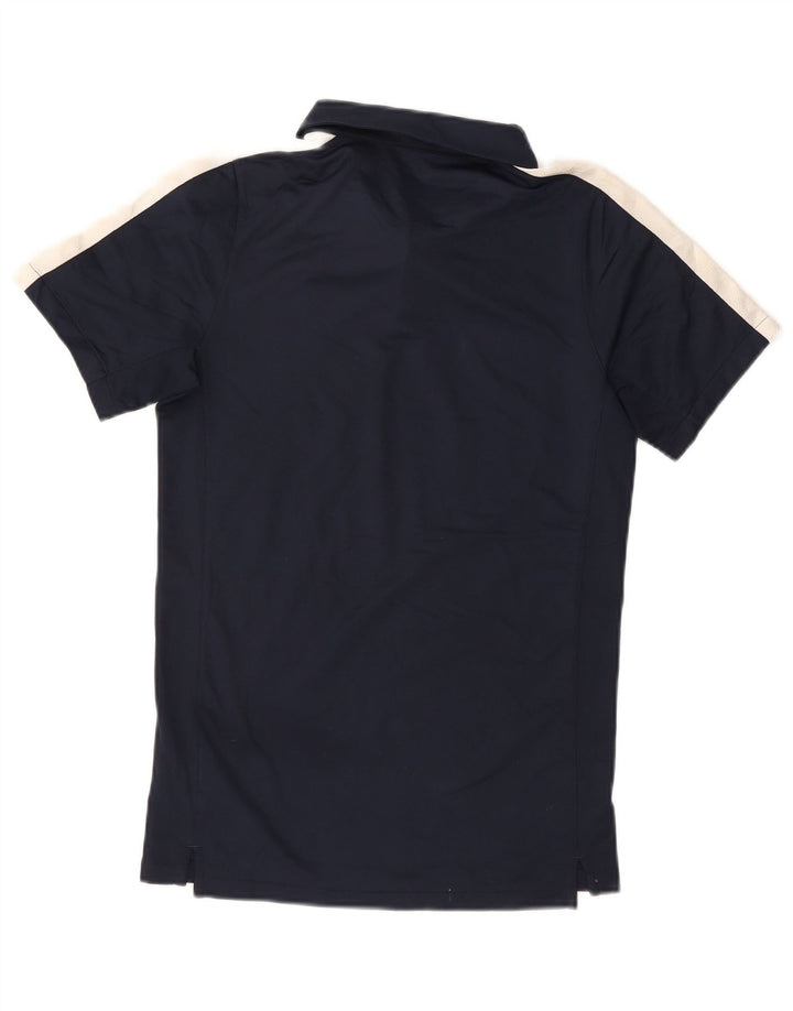 NIKE Mens Dri Fit Polo Shirt Small Navy Blue Polyester