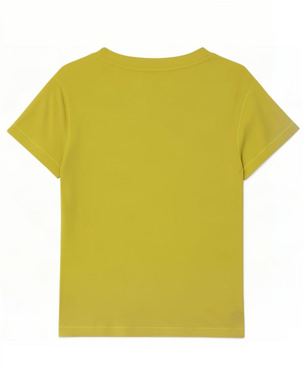 Adidas Damen Poplin T-Shirt Top UK 14 Mittelgrün Polyamid