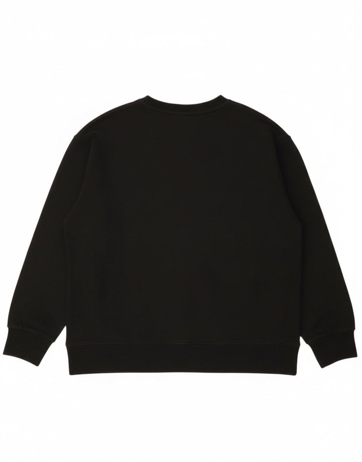 Dkny Herren Grafik-Sweatshirt-Pullover aus mittelschwarzer Baumwolle