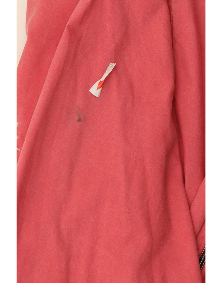 Vintage Womens Oversized Bomber Jacket IT 44 Medium Pink Cotton