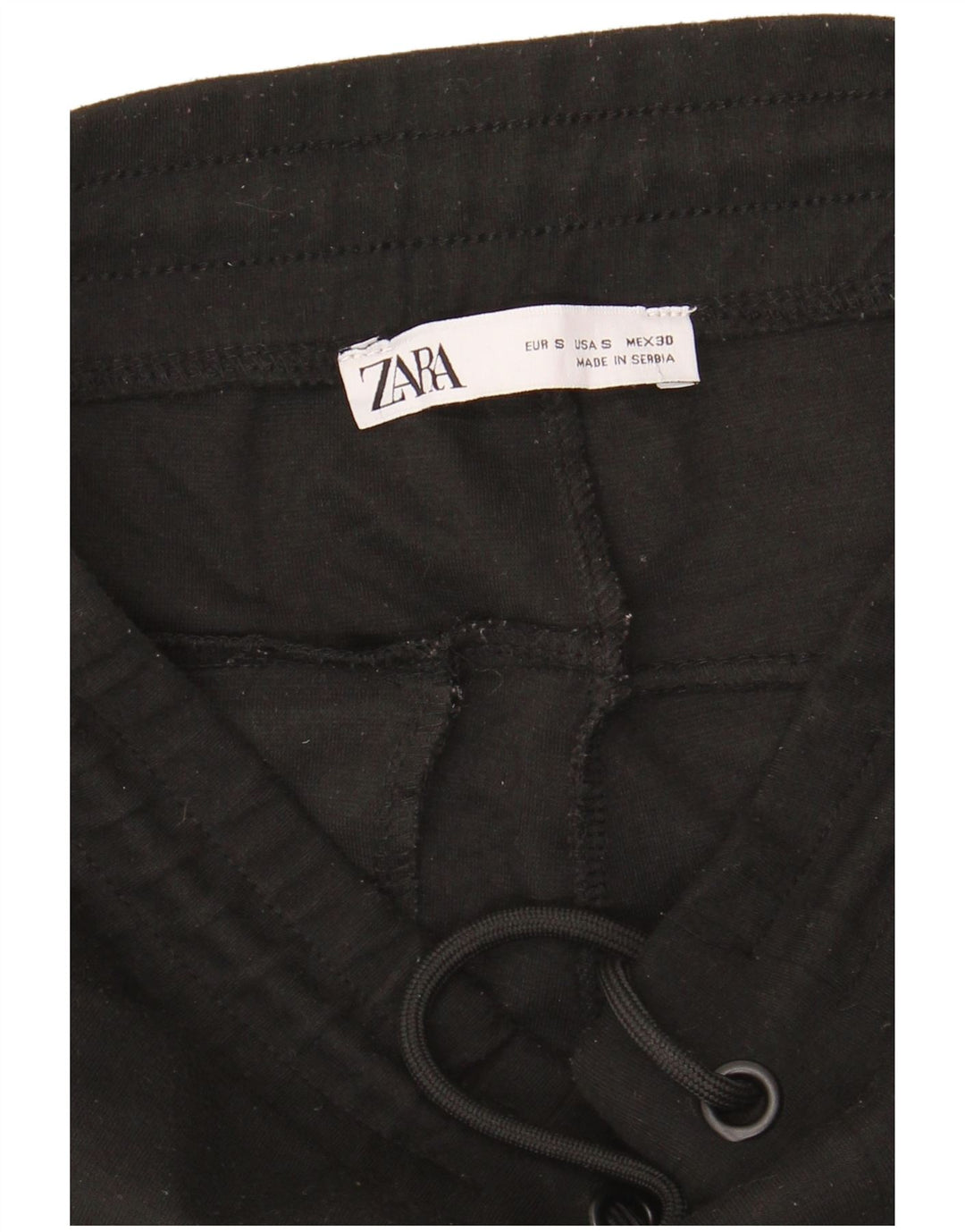 Zara Mens Tracksuit Trousers Joggers Small  Black Polyester
