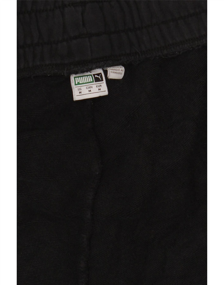 Puma Mens Graphic Tracksuit Trousers Joggers Medium Black