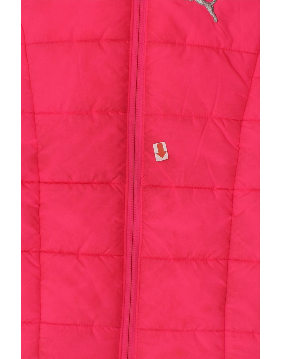 PUMA Girls Padded Gilet 7-8 Years Small  Pink Polyester Vintage Puma and Second-Hand Puma from Messina Hembry 