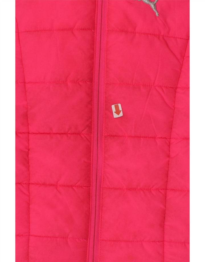PUMA Girls Padded Gilet 7-8 Years Small  Pink Polyester Vintage Puma and Second-Hand Puma from Messina Hembry 