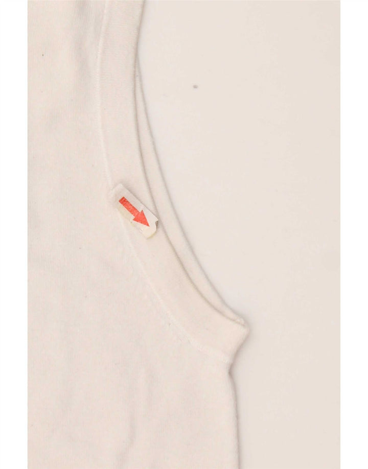 Canotta Donna Zara UK 12 Medio Bianco