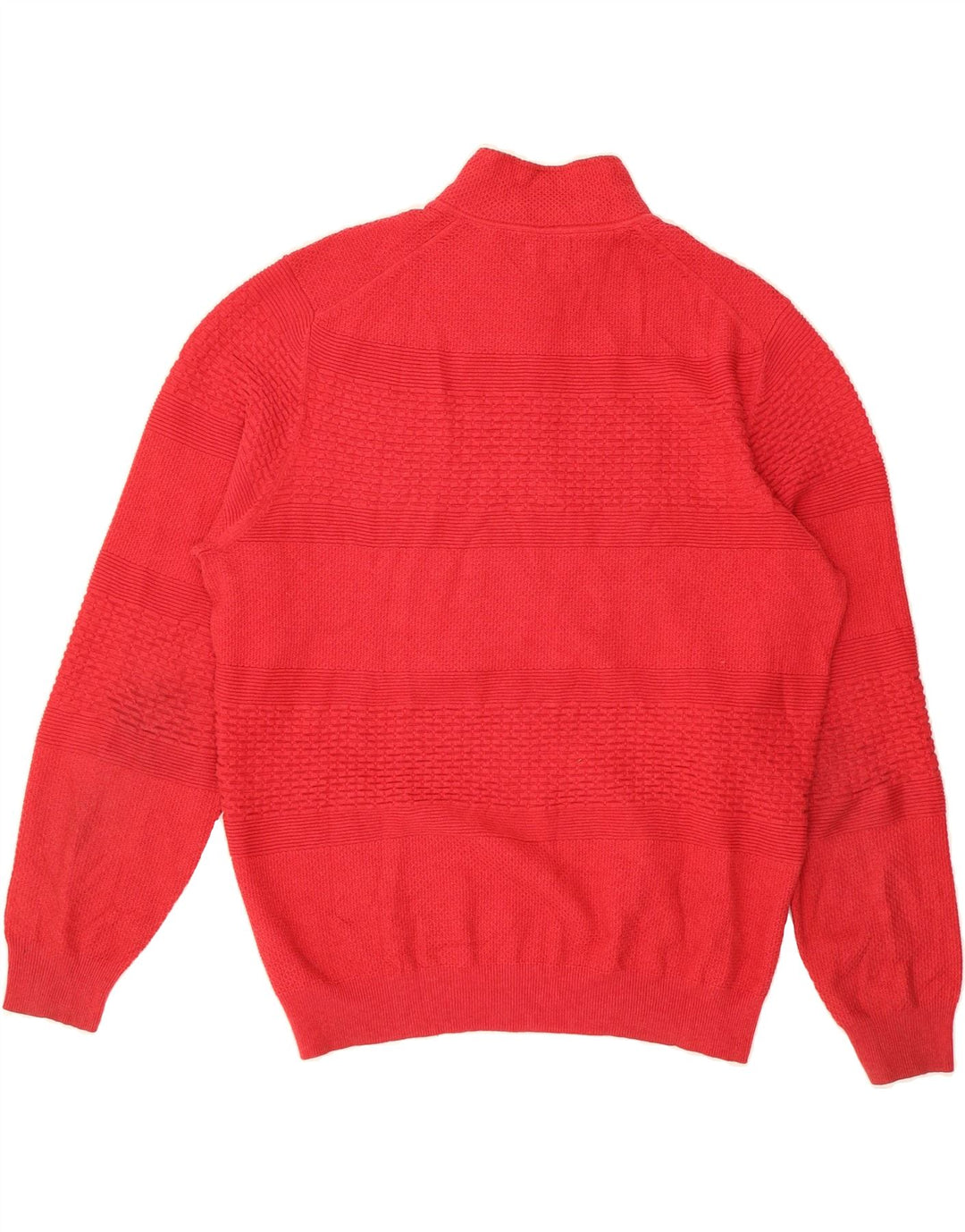 MASSIMO DUTTI Mens Button Neck Jumper Sweater XL Red Cotton Vintage Massimo Dutti and Second-Hand Massimo Dutti from Messina Hembry 