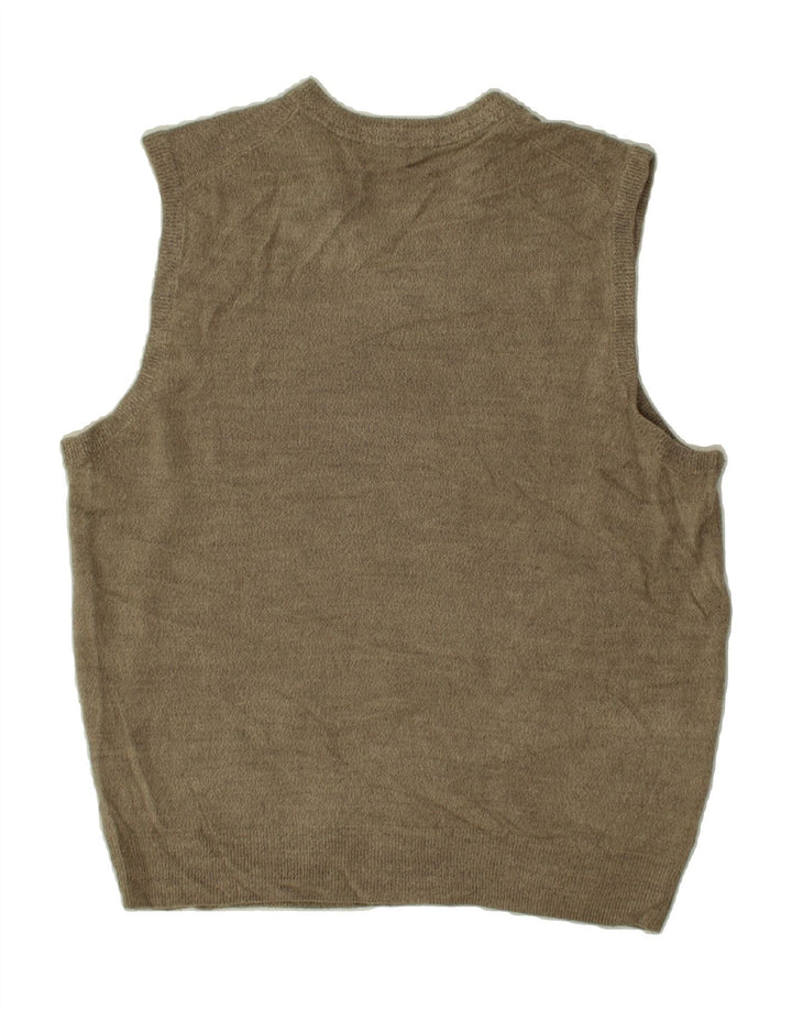 DOCKERS Mens Vest Tank Top XL Beige Acrylic Vintage Dockers and Second-Hand Dockers from Messina Hembry 