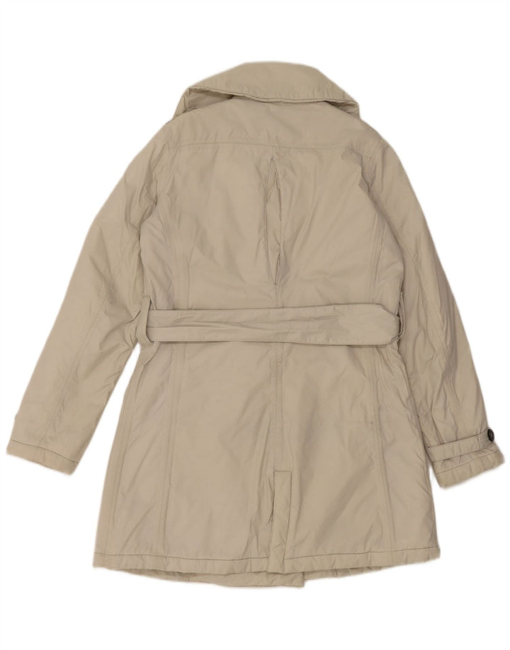 K-Way Womens Trench Coat UK 10 Small Grå Nylon