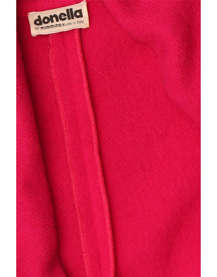 MIMMINA Womens Double Breasted Coat UK 18 XL Pink