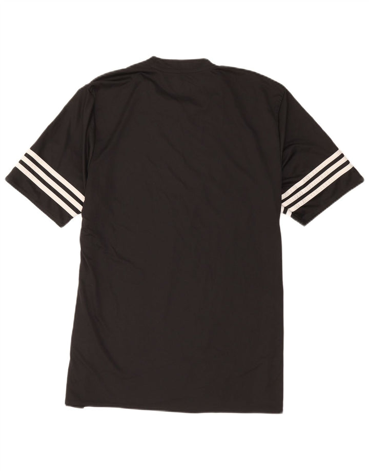 Adidas Mens Climalite T-Shirt Top Large Black Polyester