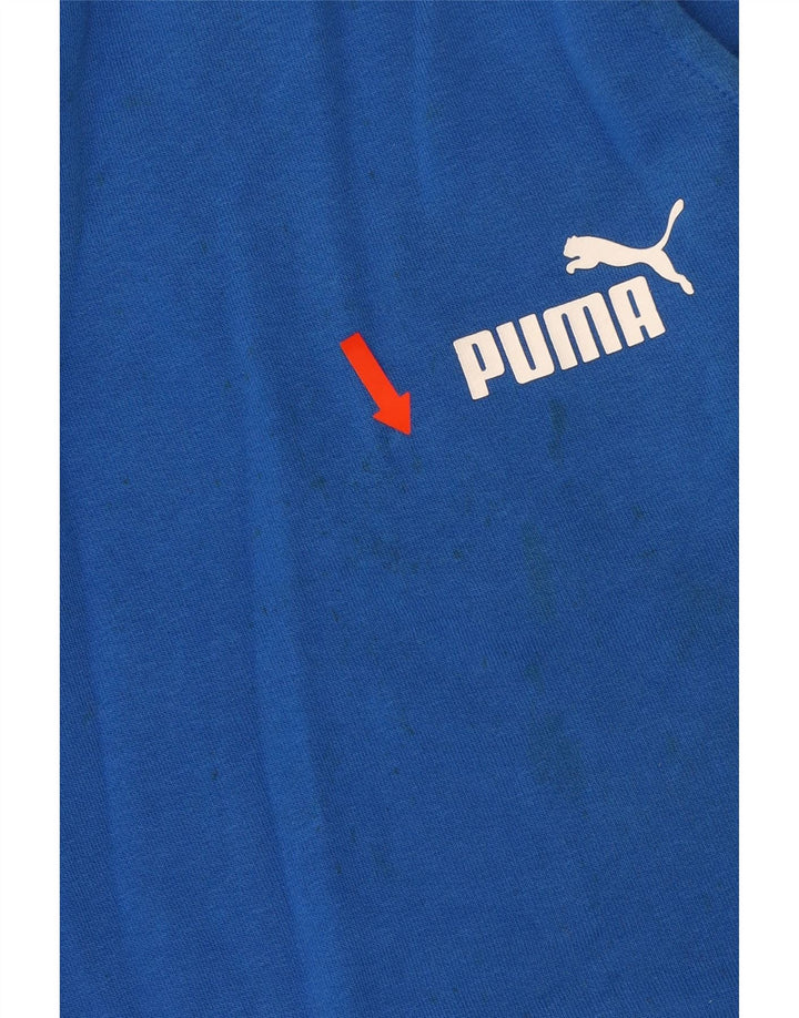 PUMA Mens Sport Shorts Large  Blue Cotton Vintage Puma and Second-Hand Puma from Messina Hembry 