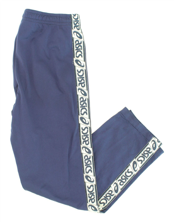 ASICS Mens Vintage Tracksuit Trousers Large Blue Polyester Vintage Asics and Second-Hand Asics from Messina Hembry 