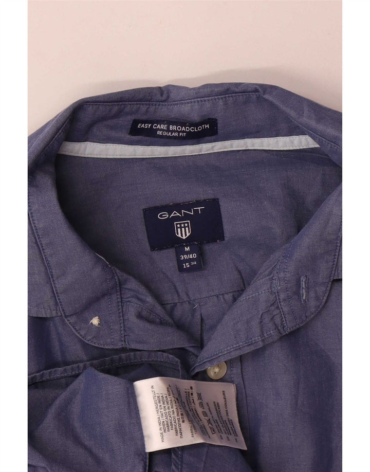 Gant Mens Regular Fit Shirt Size 39/40 15 3/4 Medium Blue Cotton