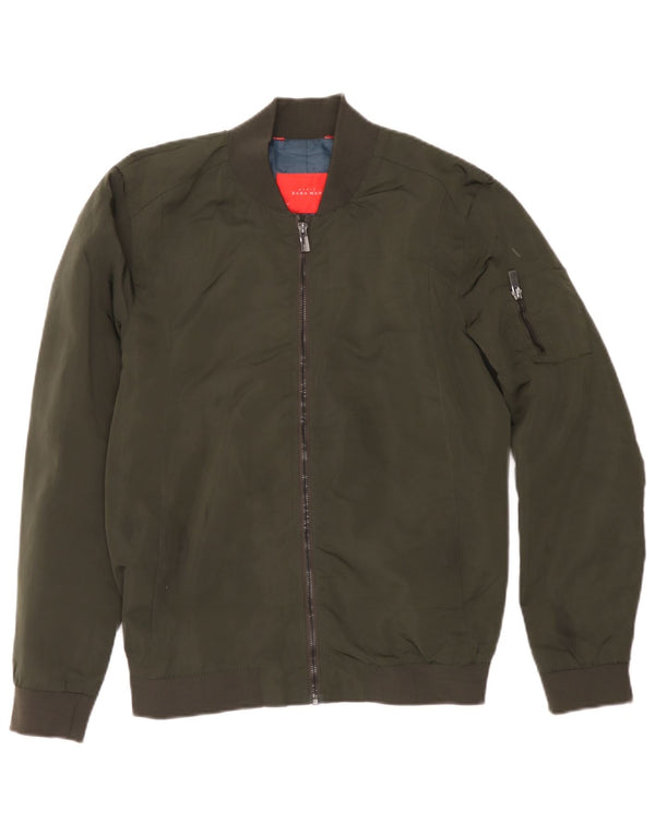 Bomber pentru bărbați Zara UK 38 Medium Kaki Poliester