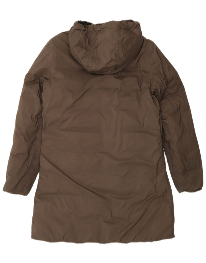 K-Way Womens Oversized Hooded Reversible Padded Coat UK 8 Small Black