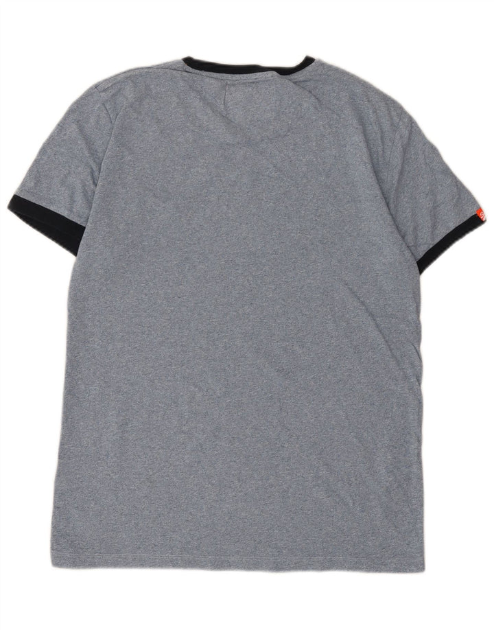 Superdry Mens T-Shirt Top Large Blue Cotton