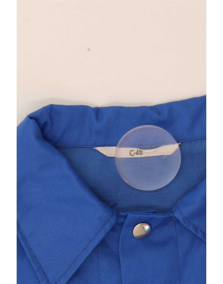 Snickers Womens Crop Bomber Jacket IT 48 XL Blue Nylon