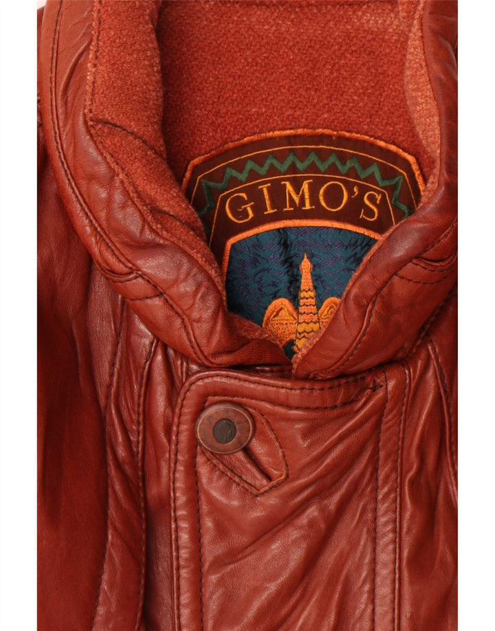 Gimo's Veste en cuir pour homme UK 42 XL Marron