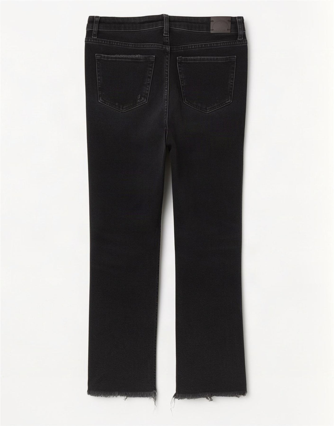 Zara Womens Distressed Straight Jeans EU 38 Small W28 L26 Black