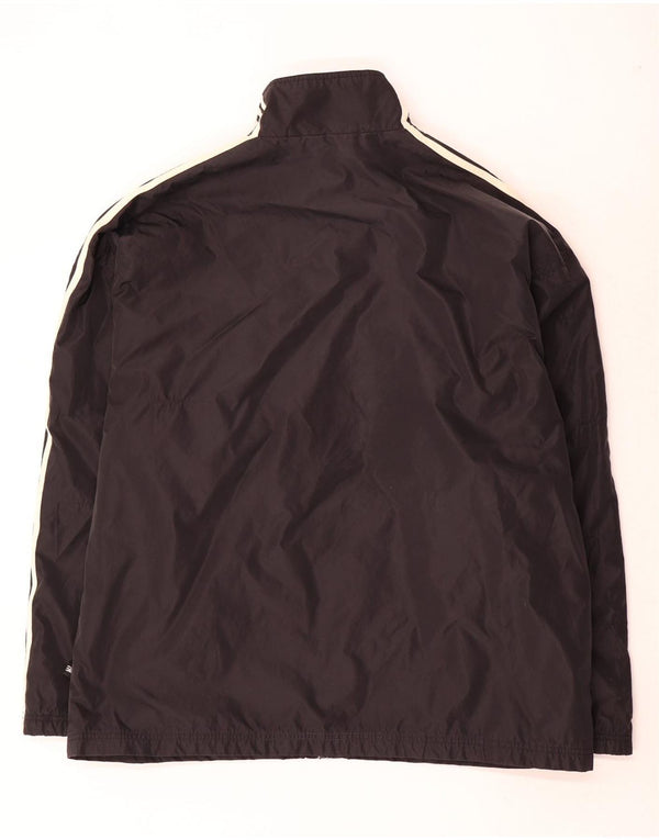 Adidas Mens Tracksuit Top Jacket UK 44/46 Large Black Nylon