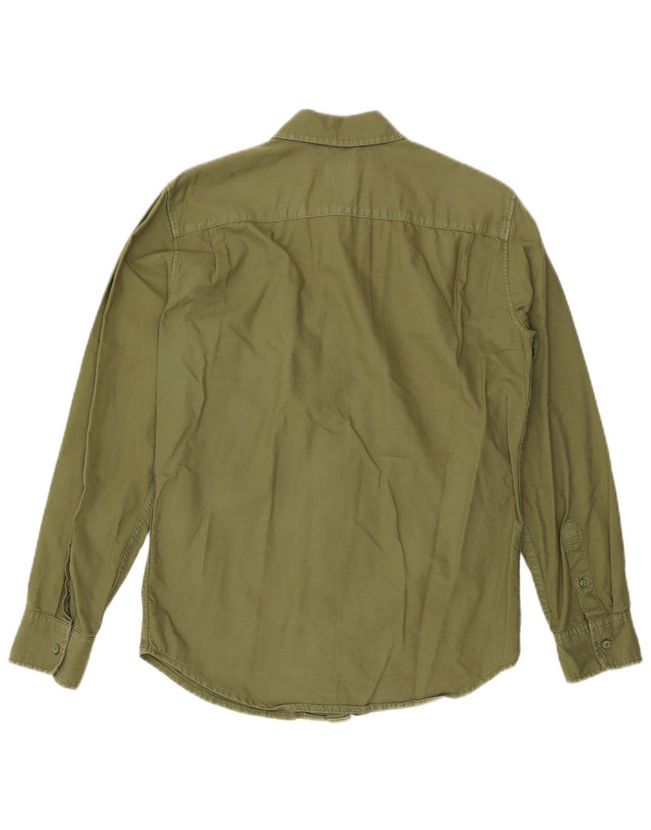 Levi's Mens Standard Shirt Small Khaki Cotton