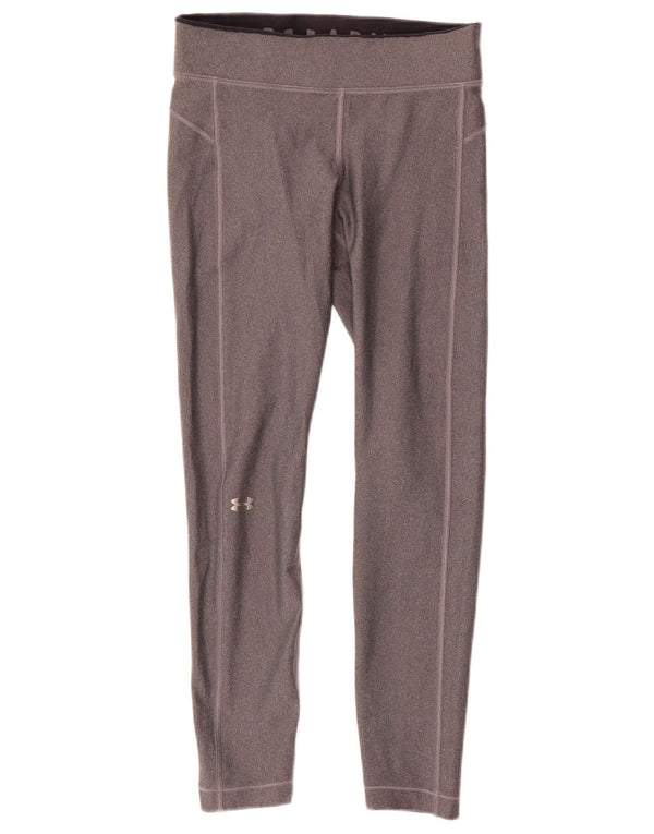 Under Armour Legging Heat Gear Femme UK 10 Petit Gris Polyester