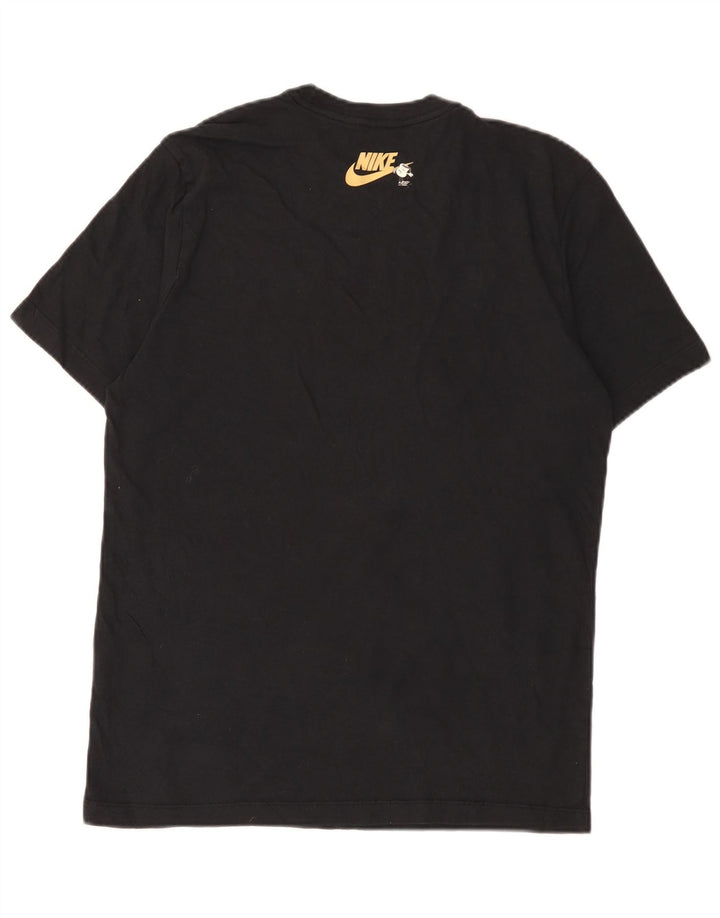 Nike T-shirt graphique pour homme en coton noir moyen