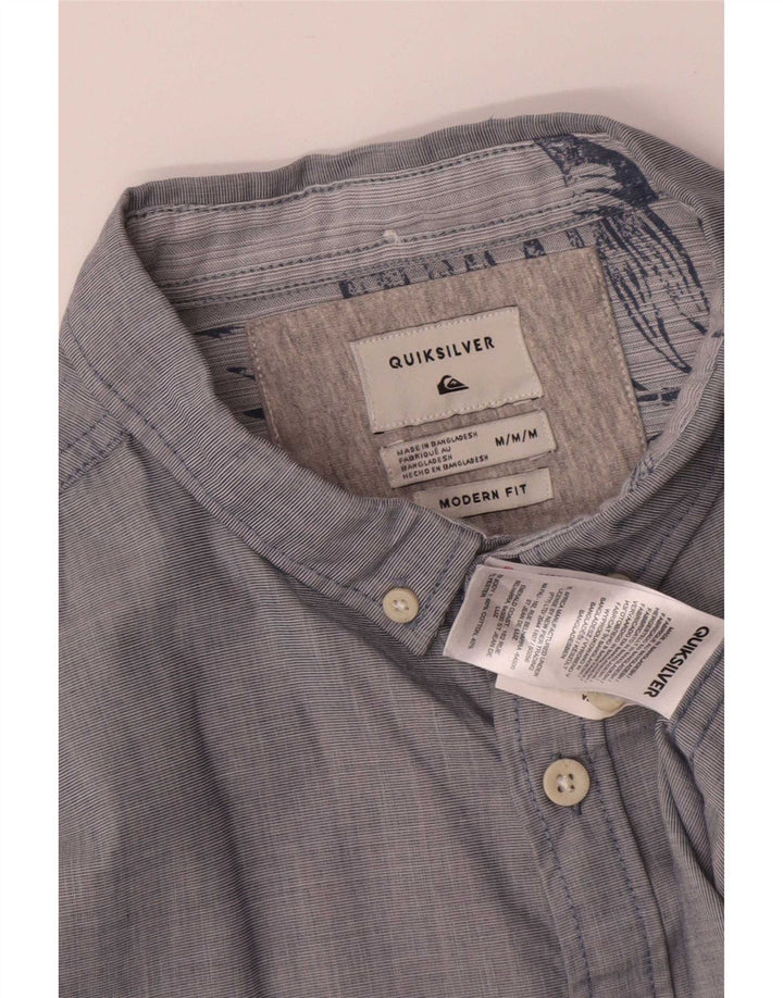 Camisa Quiksilver Hombre Modern Fit Algodón Azul Medio