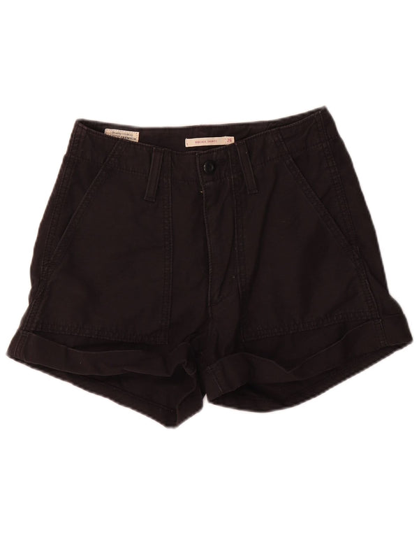 Pantaloncini chino Levi's Ribcage da donna W26 piccoli in cotone nero